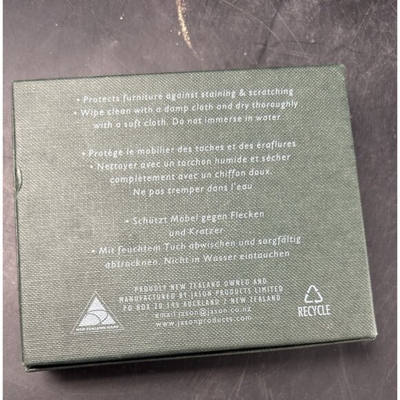 Jason 6 pc Coasters Recipe Delight Cork backed Bar Cocktail Drink Coasters Boxed - Picture 8 of 8